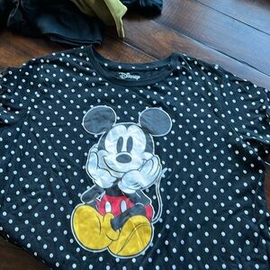 Disney Mickey Mouse polka dot short sleeve t shirt